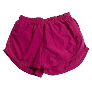 Nike Womens Athletic Shorts Small Pink Tempo Dri Fit Lined Running Workout